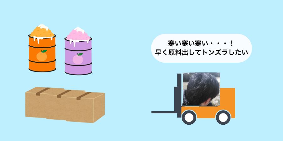 4．冷蔵庫や冷凍庫が寒くてすぐに出たくなる