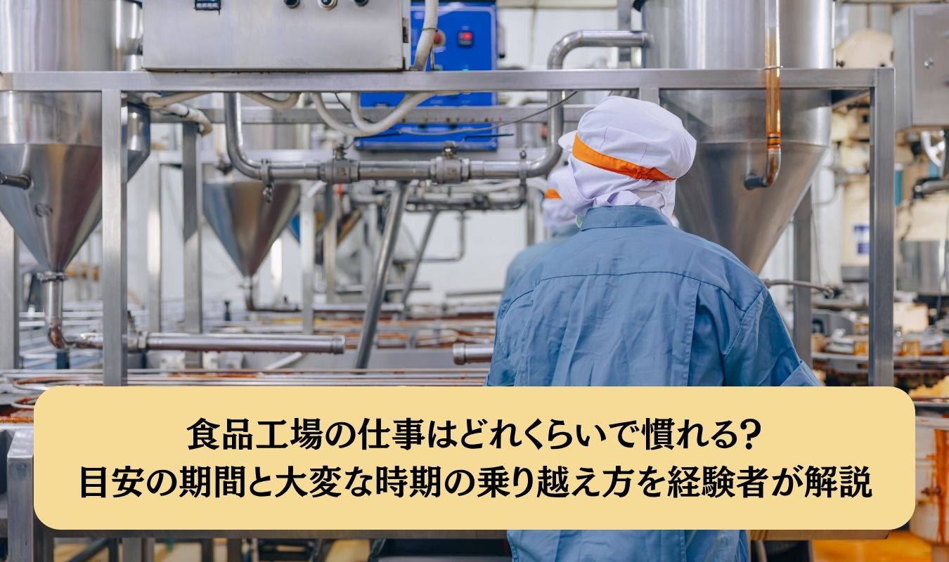 食品工場の仕事はどれくらいで慣れる? 目安の期間と大変な時期の乗り越え方を経験者が解説